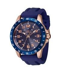 Invicta Men's 40001 Pro Diver Quartz 3 Hand Blue Dial Watch