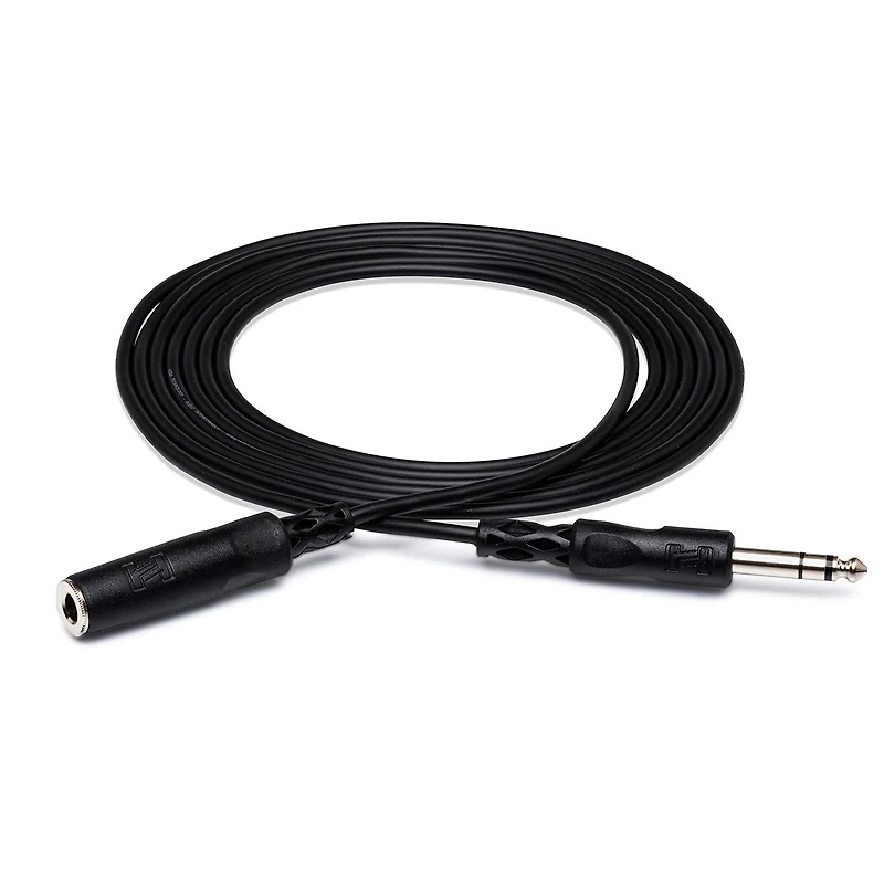 Hosa Technology 2x Stereo 1/4" Female Phone to 1/4" Male Phone Trs Headphone Extension Cable, 25'