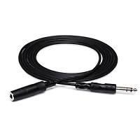 Hosa Technology 2x Stereo 1/4" Female Phone to 1/4" Male Phone Trs Headphone Extension Cable, 25'