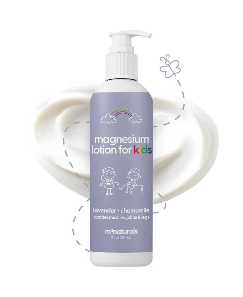 M3 Magnesium Lotion for Kids, Lavender & Chamomile, 8 fl oz