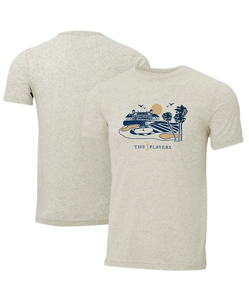 Ahead Men's Cream The Players Clubhouse Instant Classic Tri-Blend T-Shirt