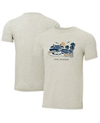 Ahead Men's Cream The Players Clubhouse Instant Classic Tri-Blend T-Shirt