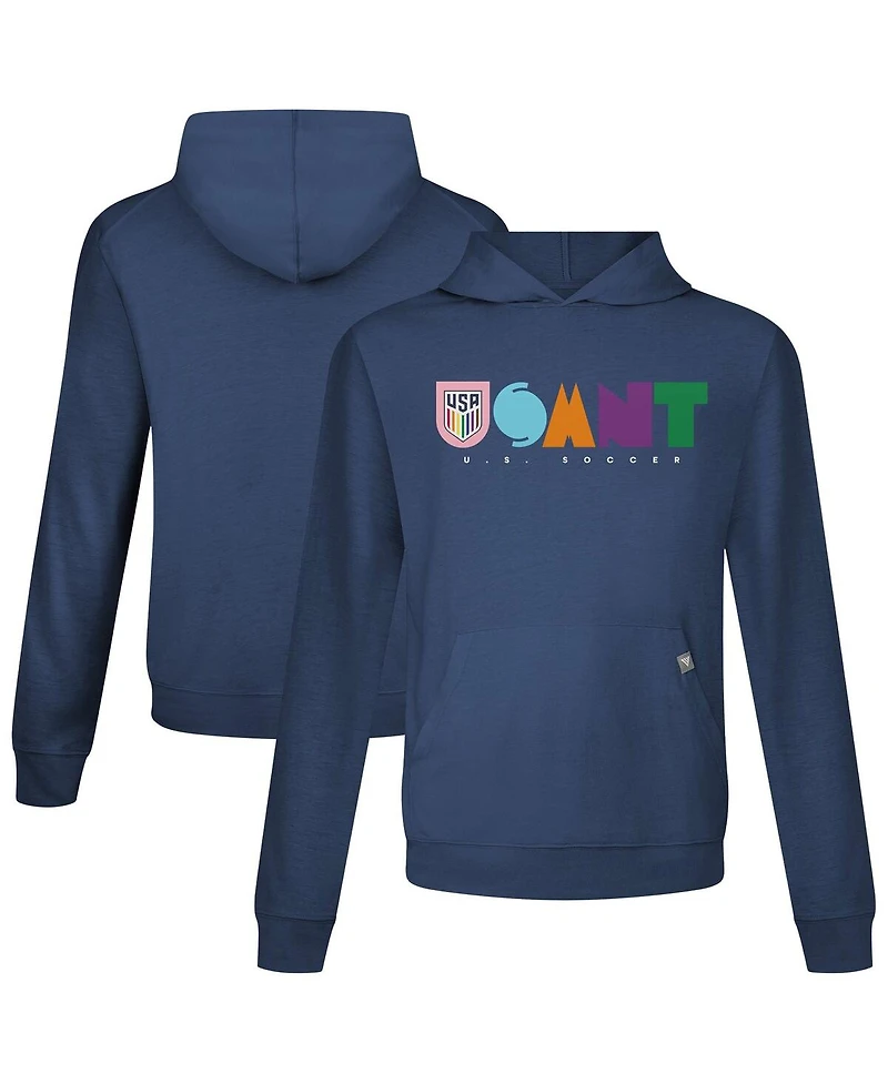 LevelWear Men's Navy Usmnt Pride Relay Full On Pullover Hoodie