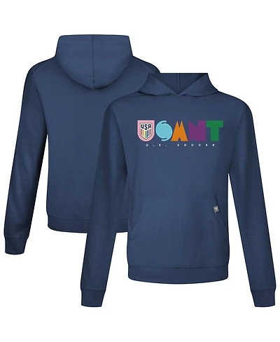 LevelWear Men's Navy Usmnt Pride Relay Full On Pullover Hoodie