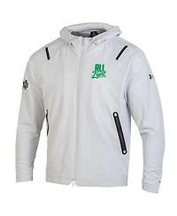 Under Armour Men's White Notre Dame Fighting Irish All Fight Unstoppable Full-Zip Hooded Jacket