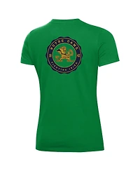 Under Armour Women's Green Notre Dame Fighting Irish Essentials 2-Hit Performance T-Shirt