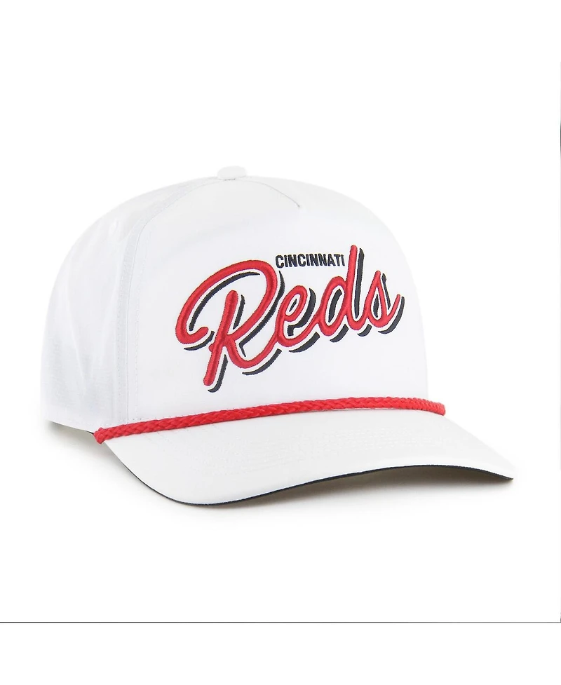 '47 Brand Men's White Cincinnati Reds Brrr Fairway Hitch Adjustable Hat