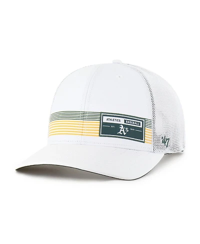'47 Brand Men's White Athletics Rangefinder Brrr Trucker Adjustable Hat