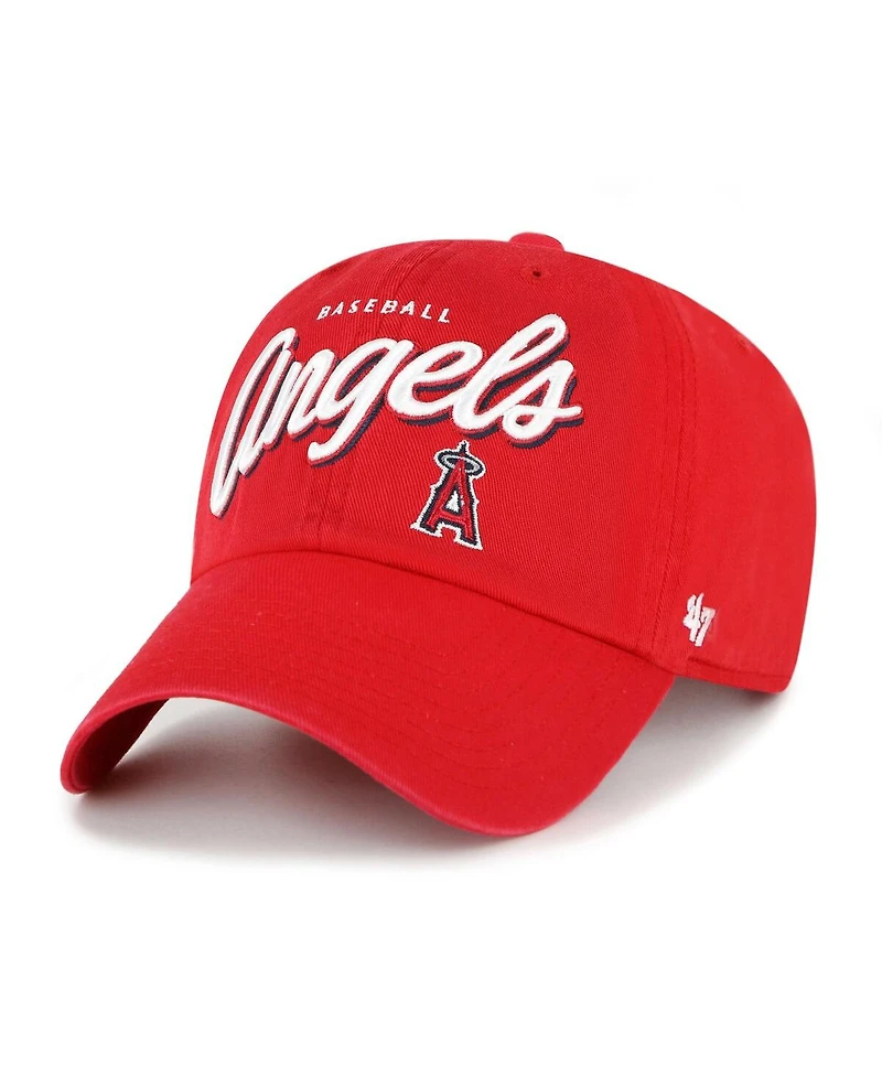 '47 Brand Women's Red Los Angeles Angels Ariana Clean Up Adjustable Hat