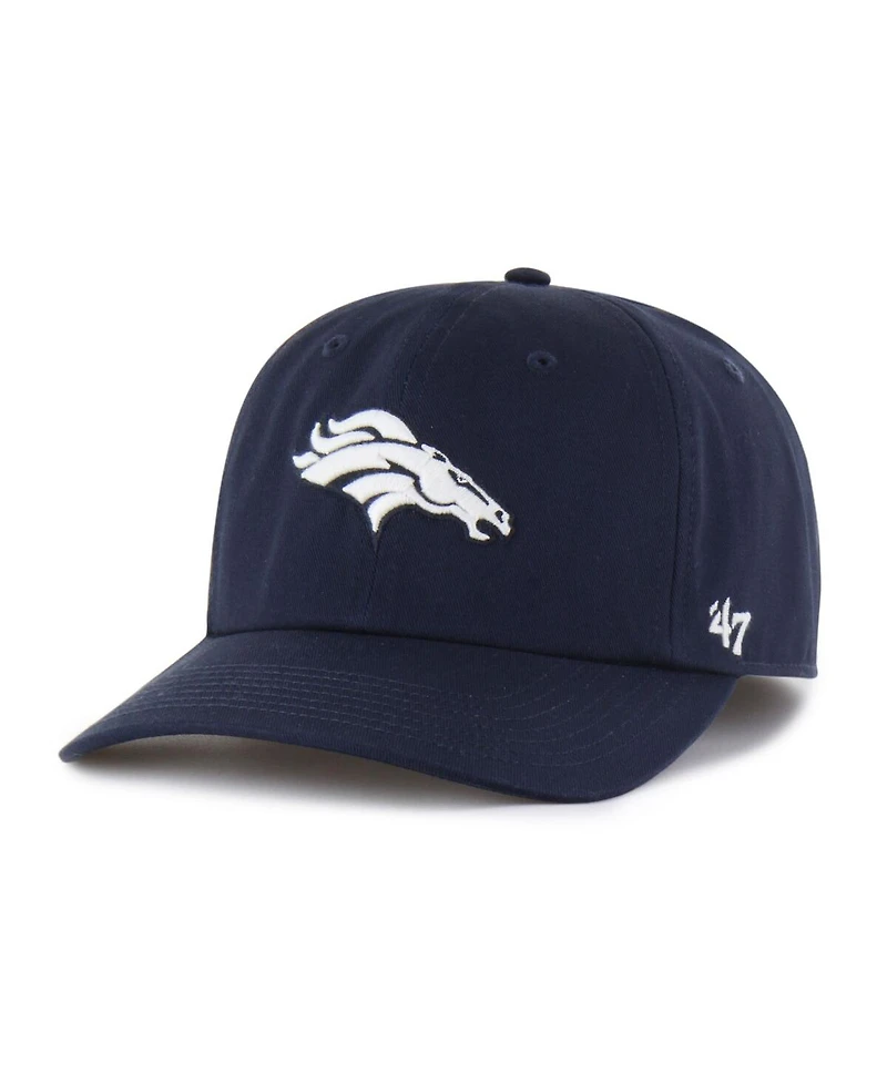 '47 Brand Men's Navy Denver Broncos Foundational Franchise Fitted Hat