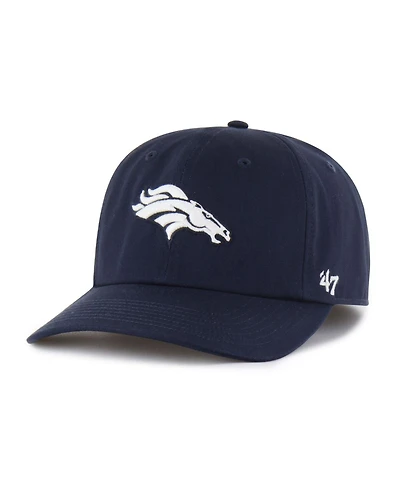 '47 Brand Men's Navy Denver Broncos Foundational Franchise Fitted Hat