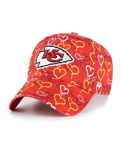 '47 Brand Big Girls Red Kansas City Chiefs Mural Clean Up Adjustable Hat