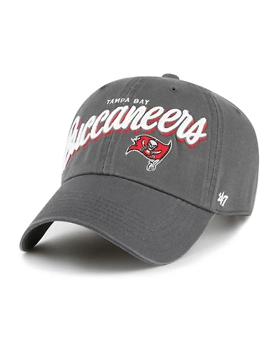 '47 Brand Women's Graphite Tampa Bay Buccaneers Ariana Clean Up Adjustable Hat