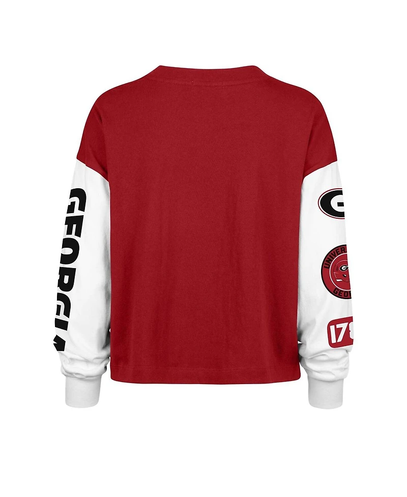 47 Brand Women's Red Georgia Bulldogs Sydney Long Sleeve T-Shirt