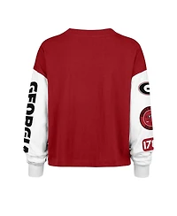 47 Brand Women's Red Georgia Bulldogs Sydney Long Sleeve T-Shirt
