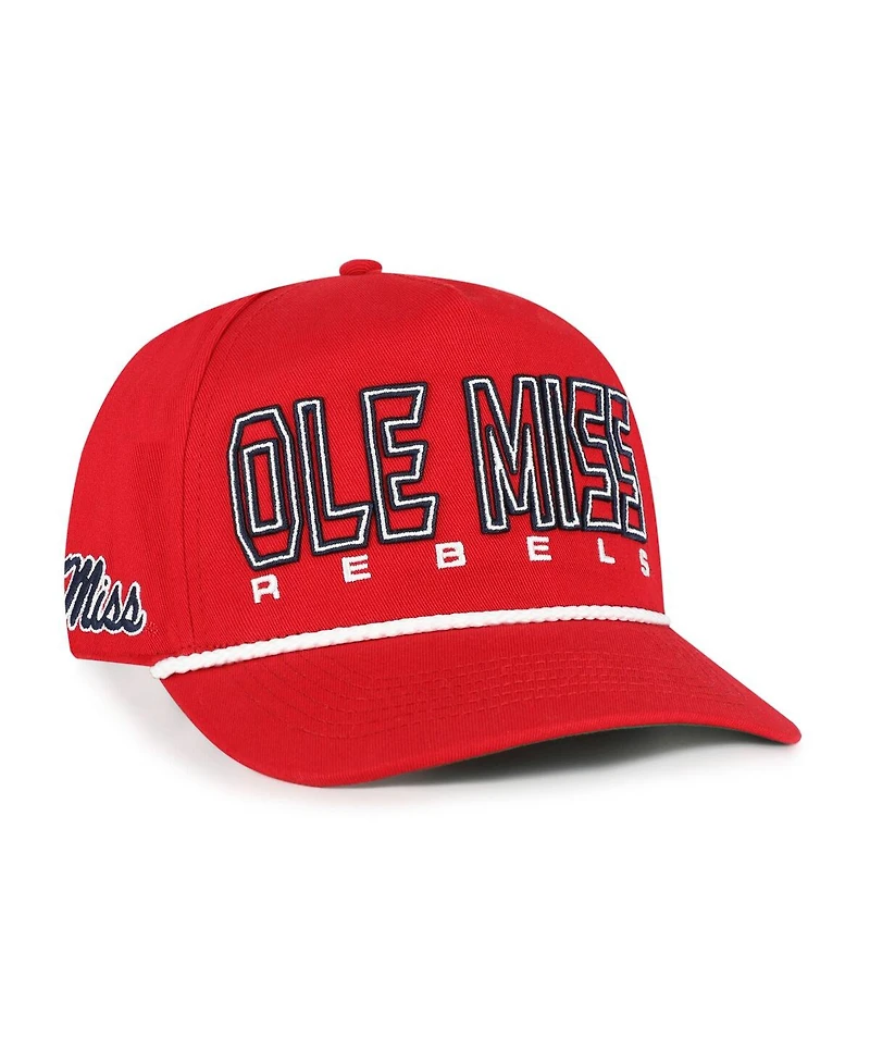 '47 Brand Big Boys and Girls Red Ole Miss Rebels Byline Hitch Adjustable Hat