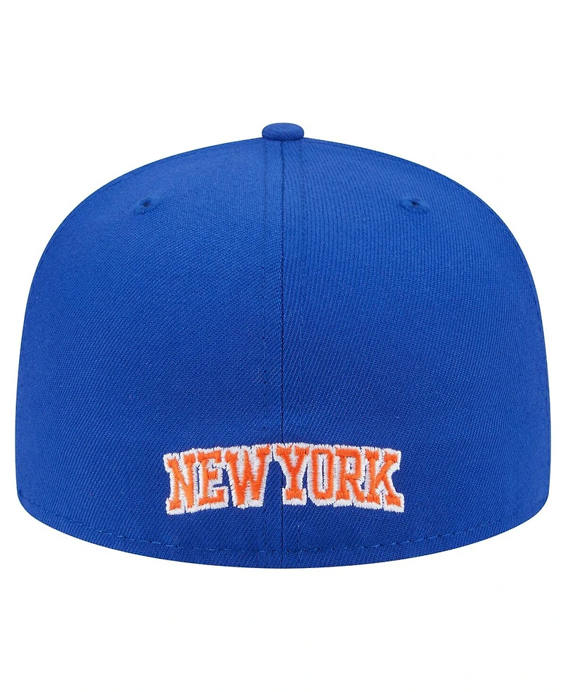 New Era Men's Blue York Knicks Deceptor 59FIFTY Fitted Hat