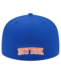 New Era Men's Blue York Knicks Deceptor 59FIFTY Fitted Hat