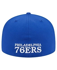 New Era Men's Royal Philadelphia 76ers Deceptor 59FIFTY Fitted Hat