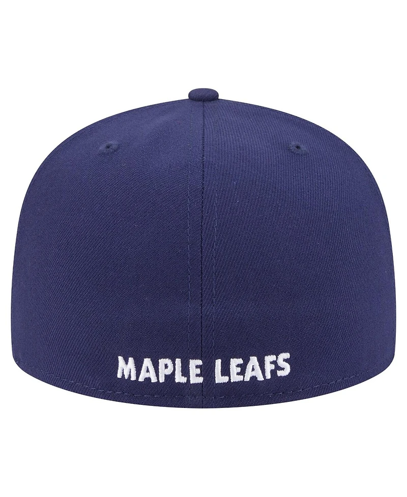 New Era Men's Navy Toronto Maple Leaf's Deceptor 59FIFTY Fitted Hat