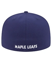 New Era Men's Navy Toronto Maple Leaf's Deceptor 59FIFTY Fitted Hat