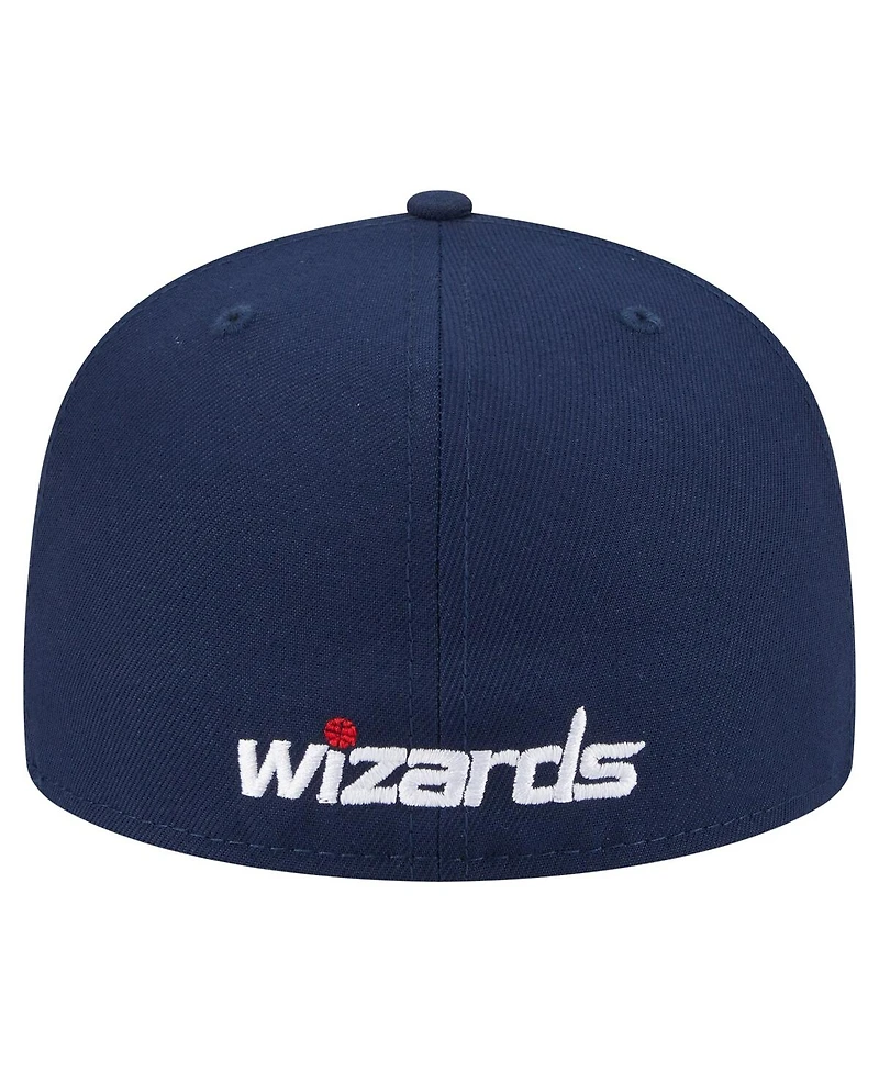 New Era Men's Navy Washington Wizards Deceptor 59FIFTY Fitted Hat