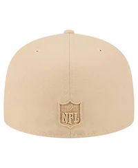 New Era Men's Light Beige Los Angeles Rams Color Pack A-Frame 59FIFTY Fitted Hat