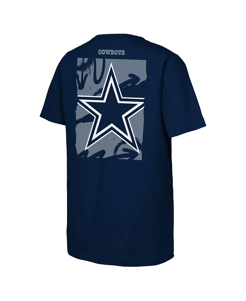 Outerstuff Big Boys and Girls Navy Dallas Cowboys Posterize T-Shirt