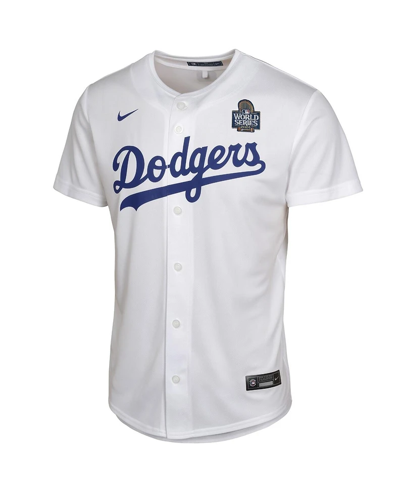 Nike Big Boys and Girls Freddie Freeman White Los Angeles Dodgers 2024 World Series Game Jersey
