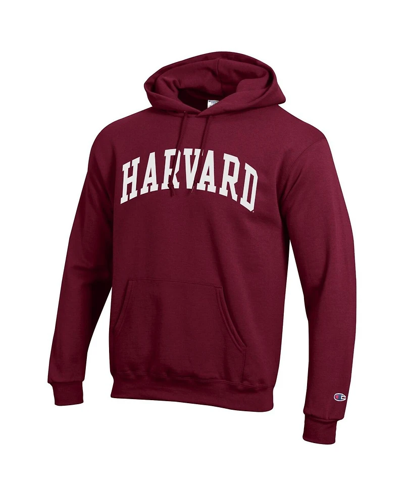 Champion Men's Crimson Harvard Basic Arch Fleece Pullover Hoodie