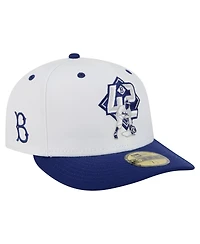 New Era Men's Jackie Robinson White Brooklyn Dodgers 59FIFTY Fitted Hat