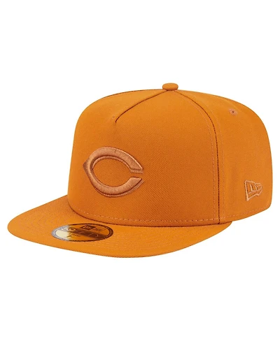 New Era Men's Orange Cincinnati Reds Color Pack A-Frame 59FIFTY Fitted Hat