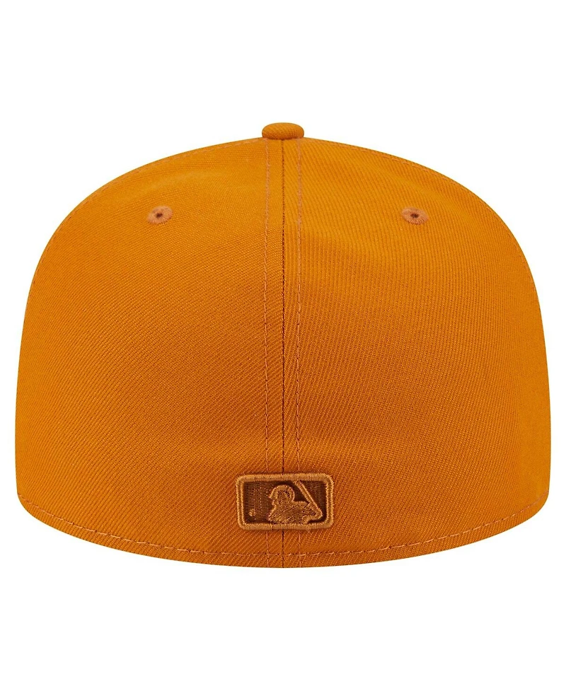 New Era Men's Orange Pittsburgh Pirates Color Pack A-Frame 59FIFTY Fitted Hat