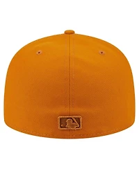 New Era Men's Orange Pittsburgh Pirates Color Pack A-Frame 59FIFTY Fitted Hat