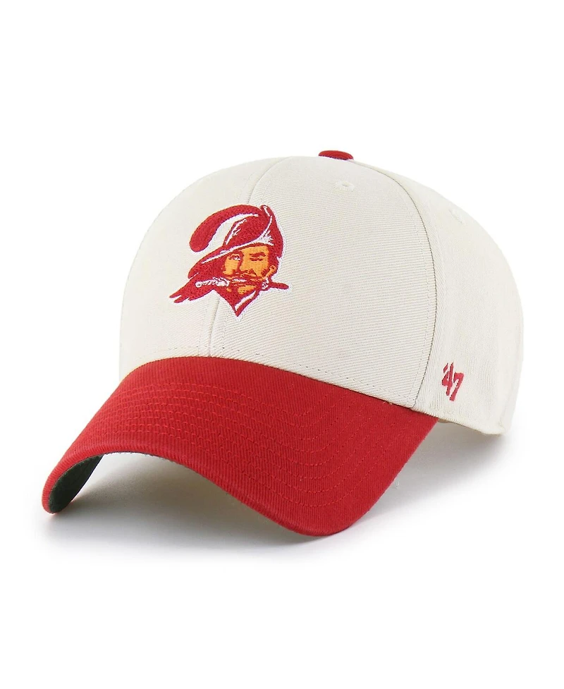 '47 Brand Men's Cream/Red Tampa Bay Buccaneers Fairfield Mvp Throwback Adjustable Hat