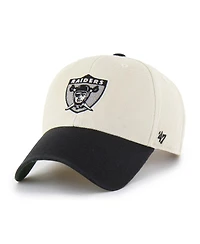 '47 Brand Men's Cream/Black Las Vegas Raiders Fairfield Mvp Throwback Adjustable Hat