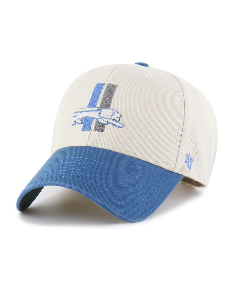 '47 Brand Men's Cream/Blue Detroit Lions Fairfield Mvp Throwback Adjustable Hat