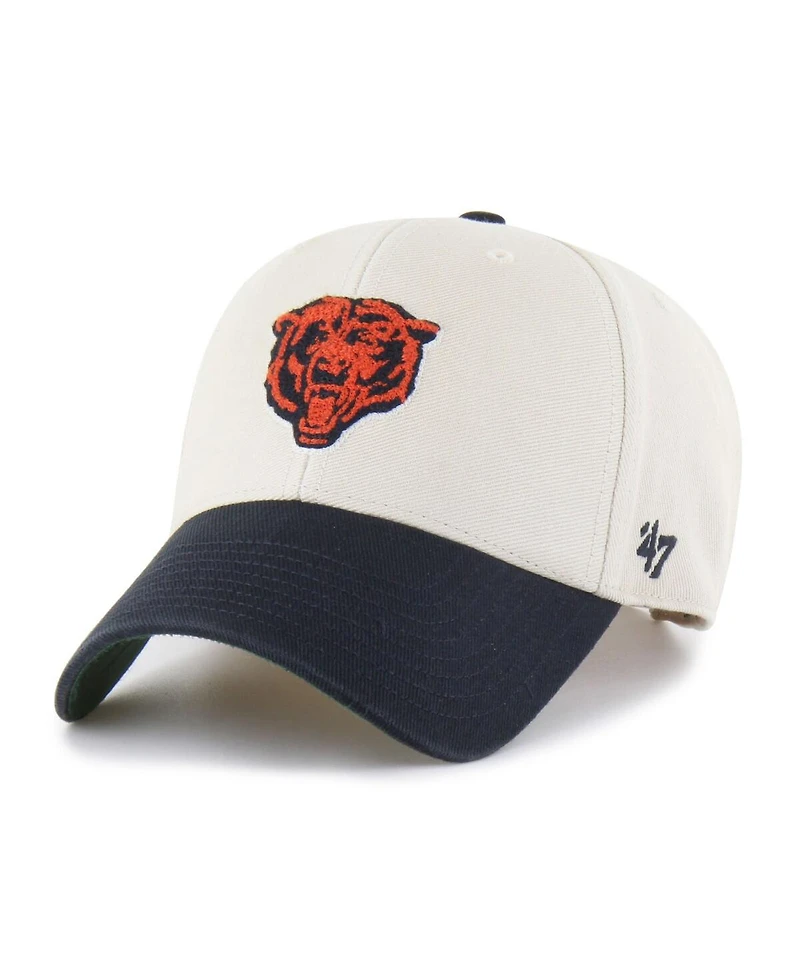 '47 Brand Men's Cream/Navy Chicago Bears Fairfield Mvp Throwback Adjustable Hat