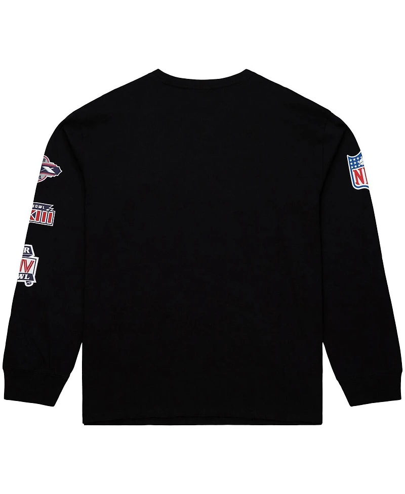 Mitchell & Ness Men's Black San Francisco 49ers Training Camp Vintage Logos Long Sleeve T-Shirt