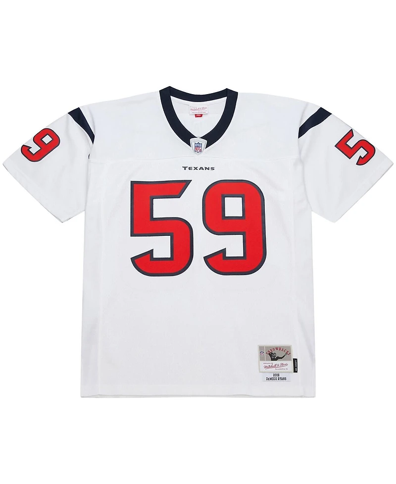 Mitchell Ness Men's DeMeco Ryans White Houston Texans 2006 Legacy Replica Jersey