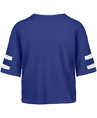 '47 Brand Women's Royal Indianapolis Colts Premier Scout Cropped V-Neck T-Shirt