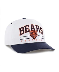 '47 Brand Men's White/Navy Chicago Bears Roscoe Two-Toned Hitch Adjustable Hat