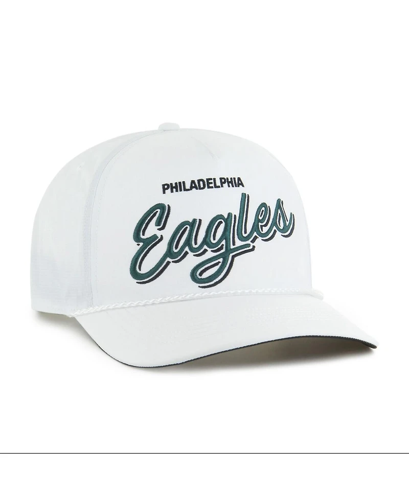 47 Brand Men's White Philadelphia Eagles Brrr Fairway Hitch Adjustable Hat