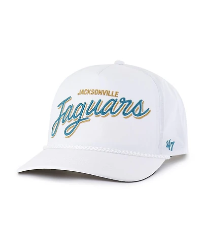 47 Brand Men's White Jacksonville Jaguars Brrr Fairway Hitch Adjustable Hat