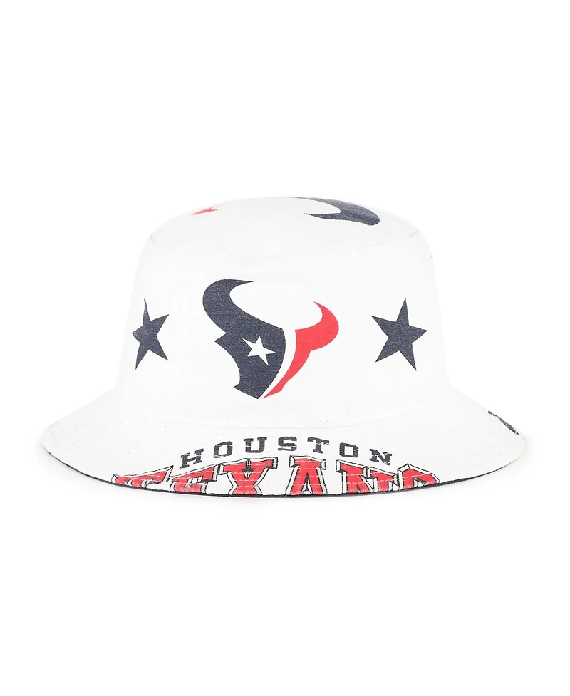 '47 Brand Women's White Houston Texans Energize Bucket Hat