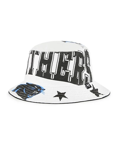 '47 Brand Women's White Carolina Panthers Energize Bucket Hat