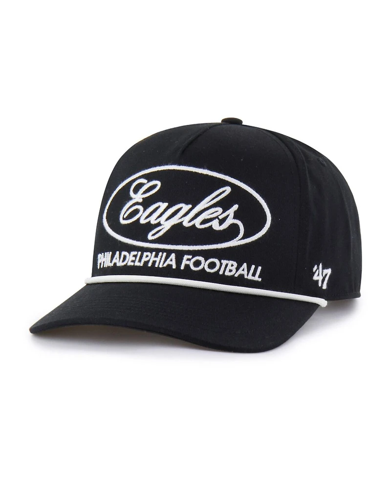 '47 Brand Men's Black Philadelphia Eagles Foundational Hitch Adjustable Hat