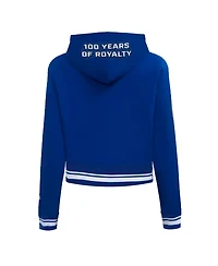 Pro Standard Women's Blue Sacramento Kings 2024/25 City Edition Cropped Pullover Hoodie