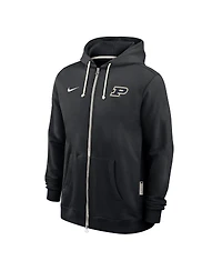 Nike Men's Black Purdue Boilermakers 2025 Sideline Performance Full-Zip Hoodie