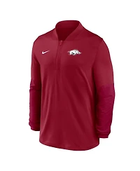 Nike Men's Cardinal Arkansas Razorbacks Dri-fit Half-Zip Pullover Sweatshirt